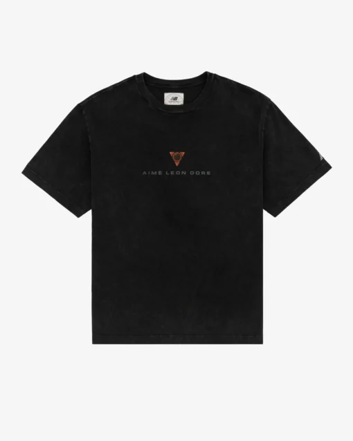 ALD New Balance Geo Print Logo Black Tee