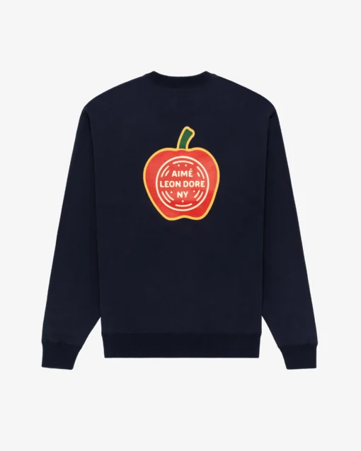 Apple Energy Crewneck Navy Blue Sweatshirt