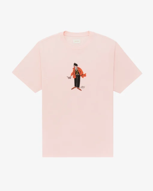 Caricature Graphic Pink Tee