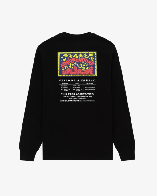 Long-Sleeve Flyer Black Tee