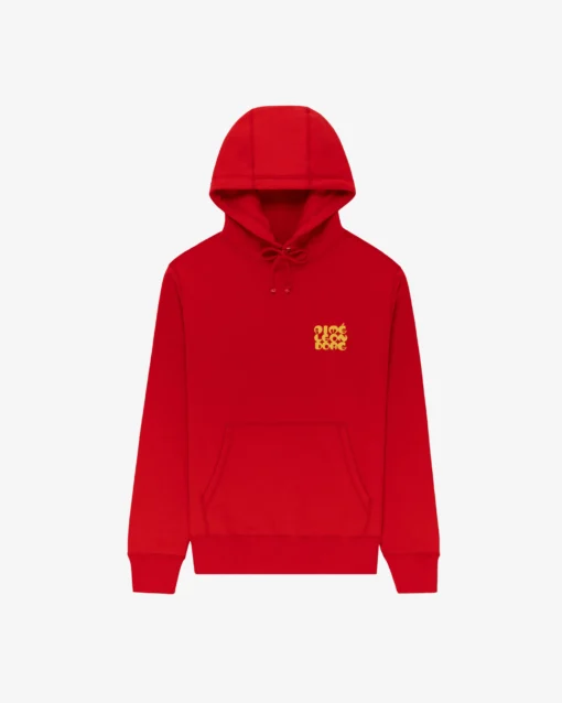 Stacked Logo Red Hoodie