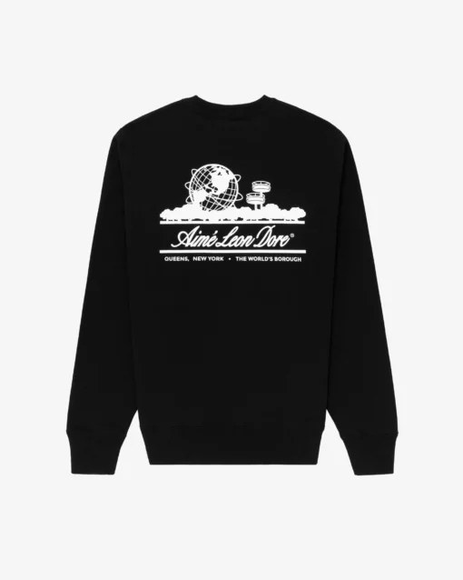 Unisphere Crewneck Black Sweatshirt